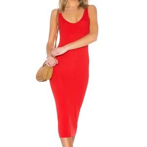 Enzo Costa Silk Rib Midi Dress